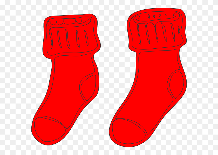600x539 Скачать Бесплатно Цветные Носки Клипарт Sock Clip Art Red, Product - Comedy Clipart