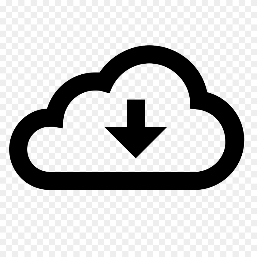 1600x1600 Download From The Cloud Icon - Download Icon PNG