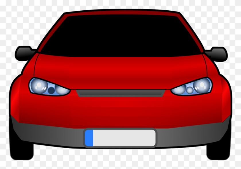 900x610 Descargar Front Of A Car Clipart Car Headlamp Clipart Car, Red - Red Wagon Clipart