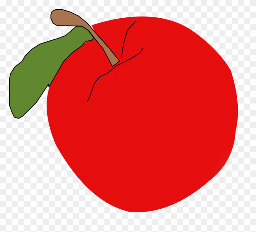833x750 Скачать Fruit Apple Graphic Arts - Apple Slice Clipart