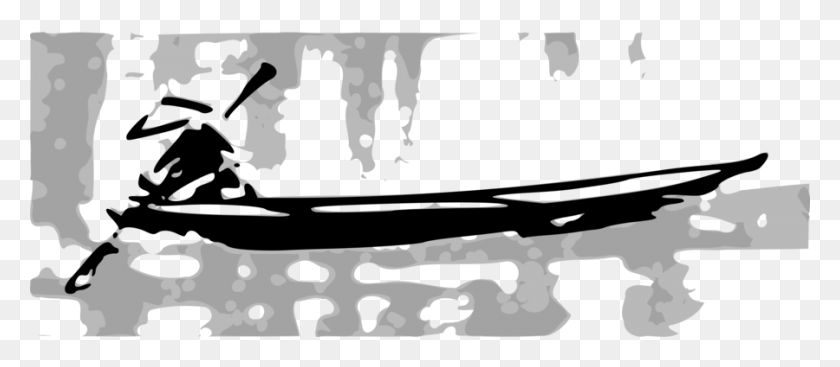 900x355 Download Gambar Perahu Hitam Putih Clipart Clip Art Fishing - Skateboard Clipart