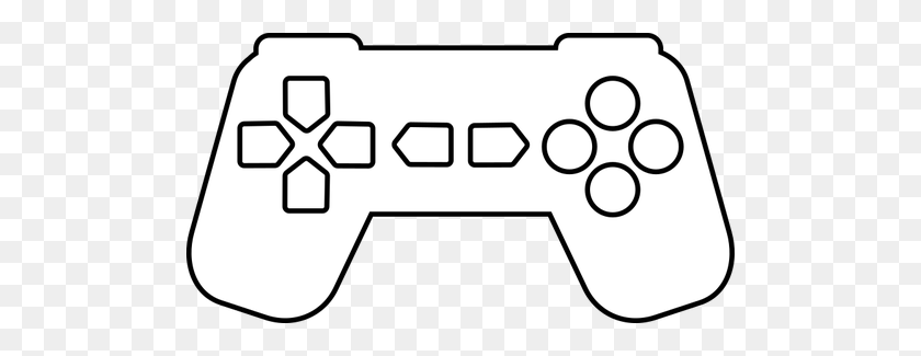 500x265 Download Gamer Images Black And White Clipart Xbox Controller - Game Clipart Black And White