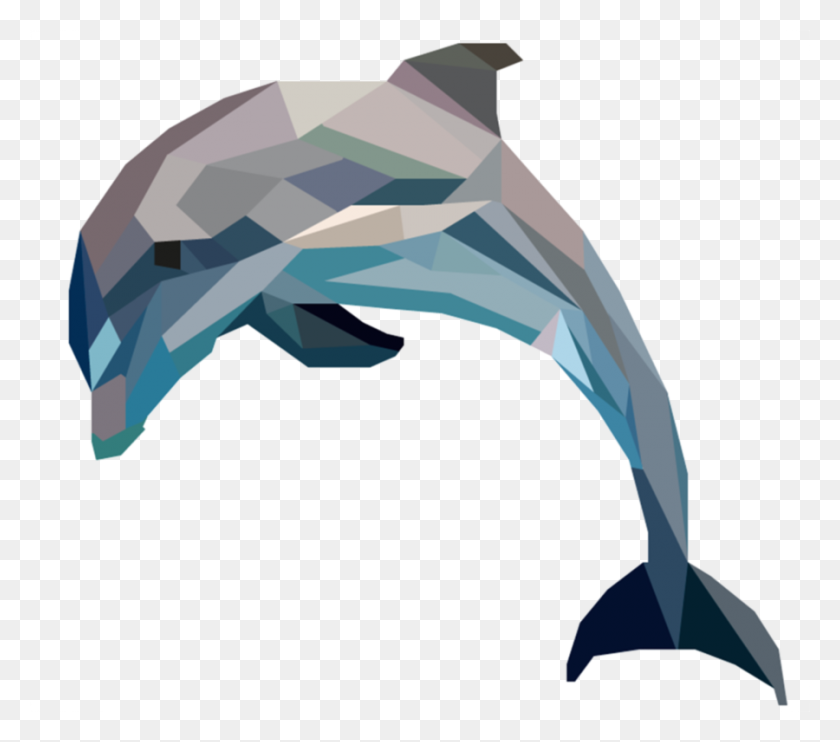 900x787 Скачать Геометрический Дельфин Клипарт Геометрия Дельфины Майами - Логотип Дельфинов Майами Png