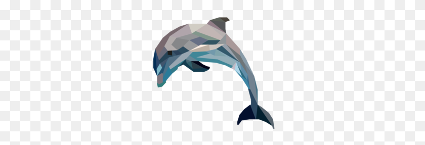 260x227 Скачать Геометрический Дельфин Клипарт Геометрия Дельфины Майами - Дельфины Майами Png