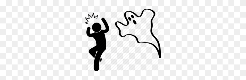 260x213 Download Ghost Clipart Exorcism Clip Art Ghost, Illustration - Scared Clipart Black And White