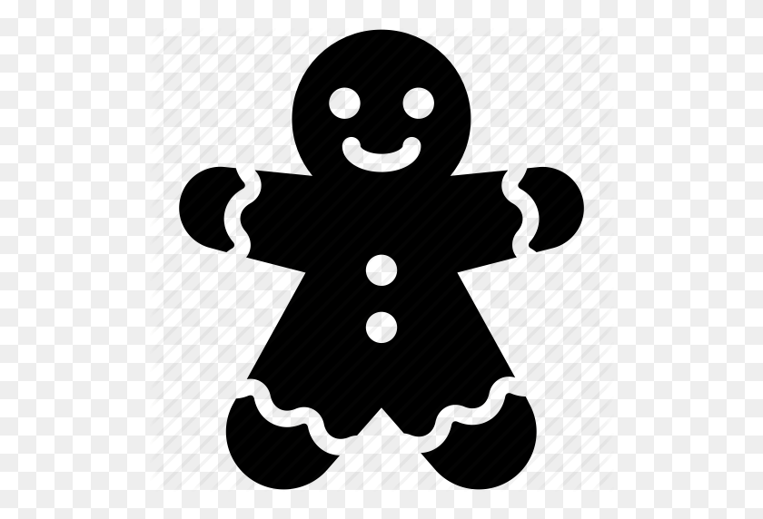512x512 Download Gingerbread Man Clipart Gingerbread Man Black, Text - Gingerbread Clipart Black And White