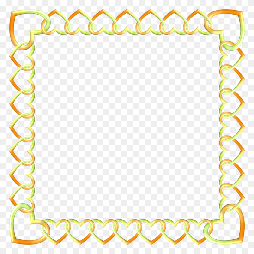 900x900 Download Gold Border Transparent Clipart Borders And Frames Clip - Gold Unicorn Clipart