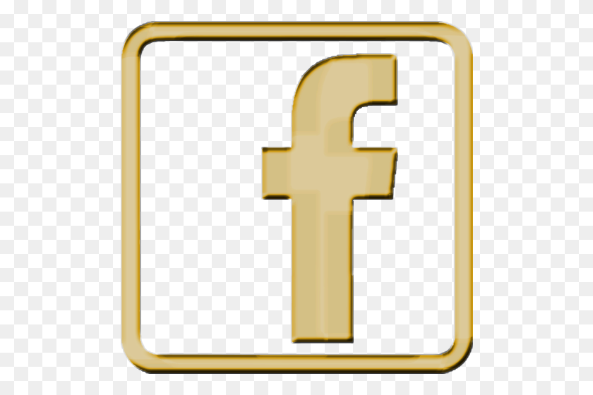 500x500 Download Gold Facebook Icon Png Clipart Computer Icons Facebook - Gold Cross Clipart