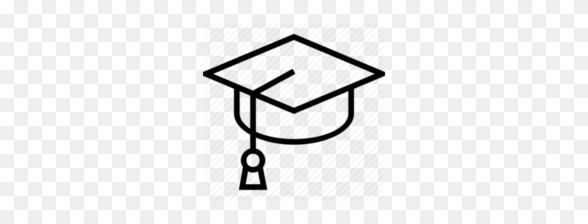 260x260 Download Graduation Cap Icon Outline Clipart Square Academic Cap - Cap And Tassel Clipart