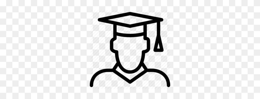 260x260 Download Graduation Cap Icon Transparent Background Clipart - Grad Hat Clipart