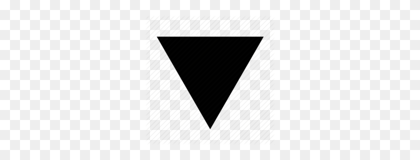 260x260 Скачать Графические Фигуры Png Клипарт Форма Треугольника - Черный Треугольник Png