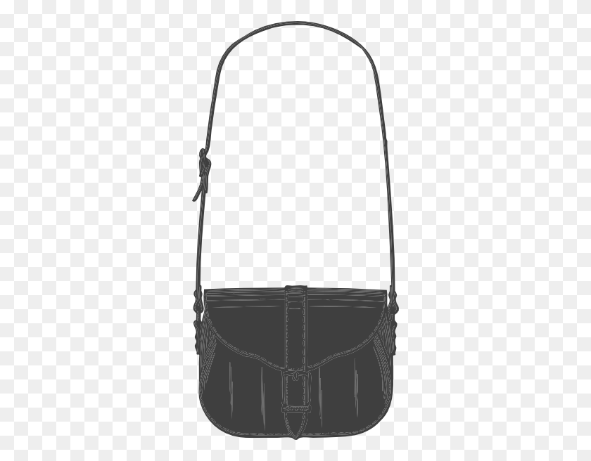 294x596 Download Gray Purse Clipart - Purse PNG