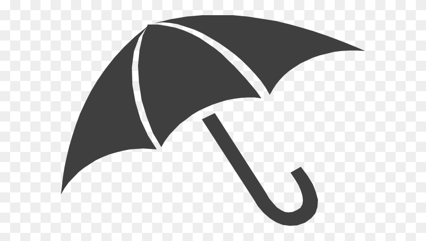 600x416 Download Gray Umbrella Clipart - Umbrella PNG