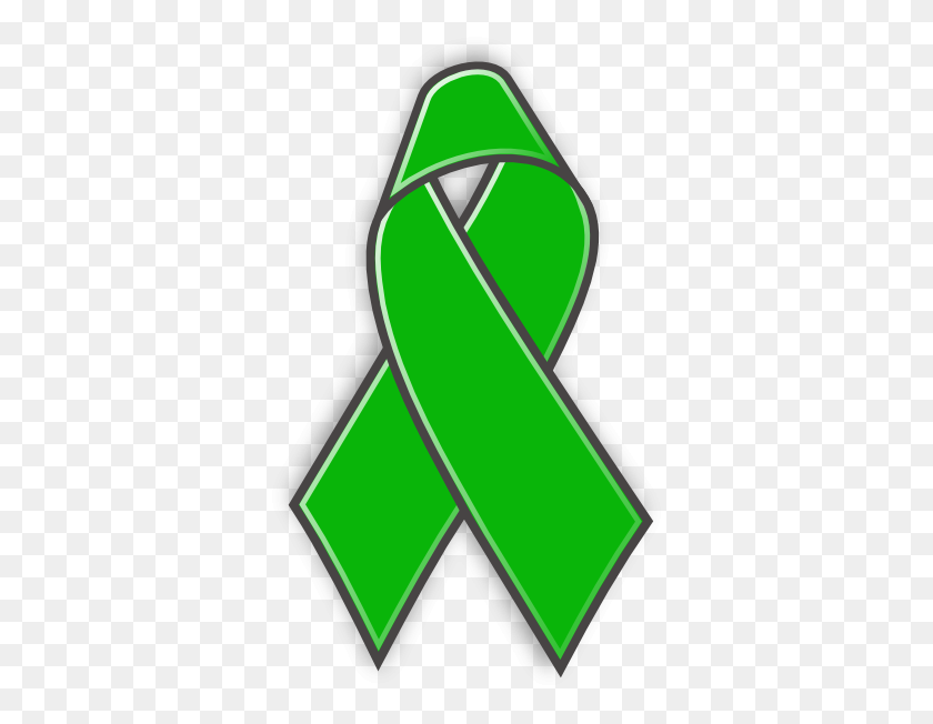360x592 Download Green Awareness Ribbon Clipart - Awareness Ribbon PNG