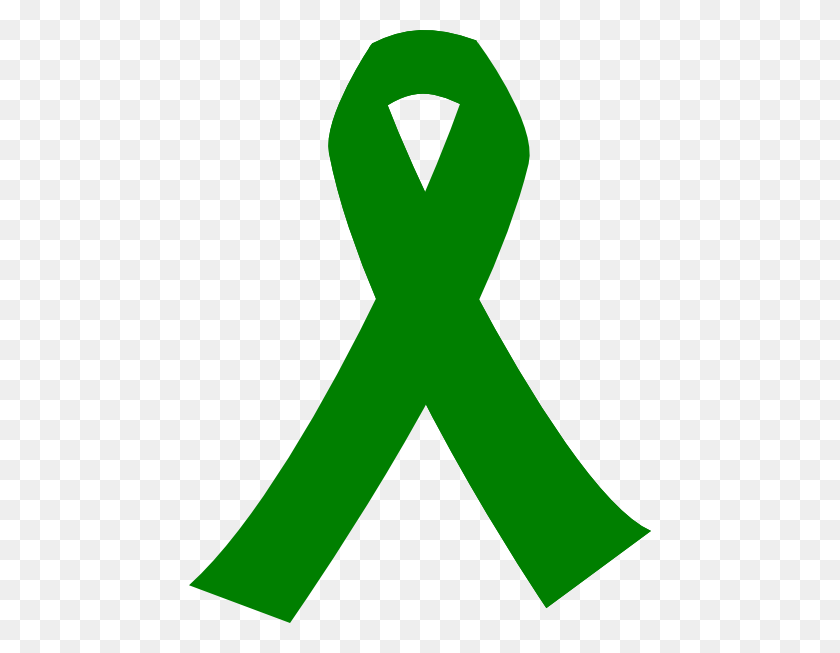 462x593 Download Green Cancer Ribbon Clipart - Cancer Ribbon PNG