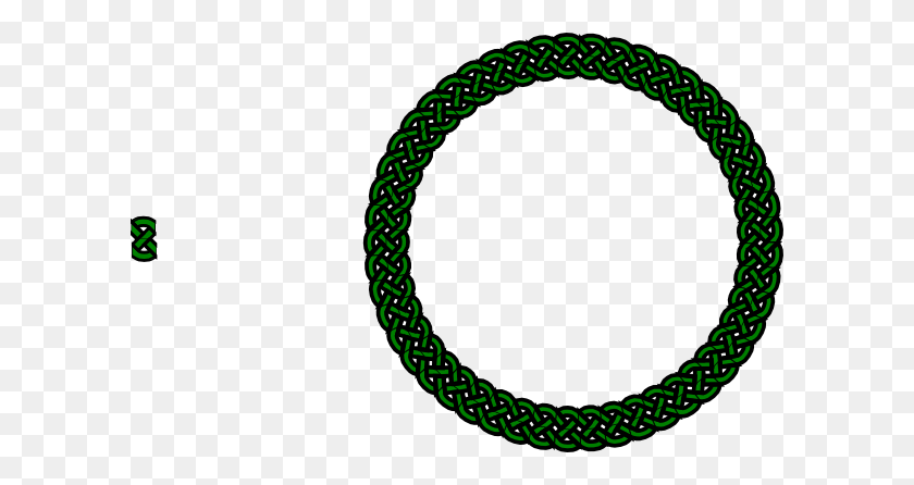 600x386 Download Green Celtic Knot - Braid PNG