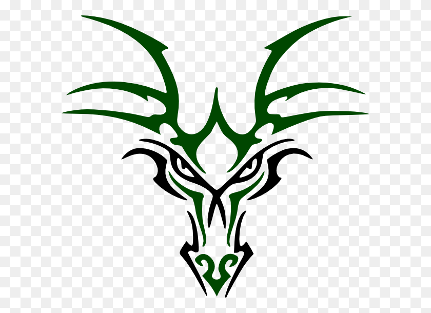 600x550 Скачать Зеленый Дракон Голова Клипарт - Зеленый Дракон Png
