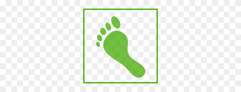 260x260 Download Green Footprint Icon Clipart Ecological Footprint - Track Foot Clipart