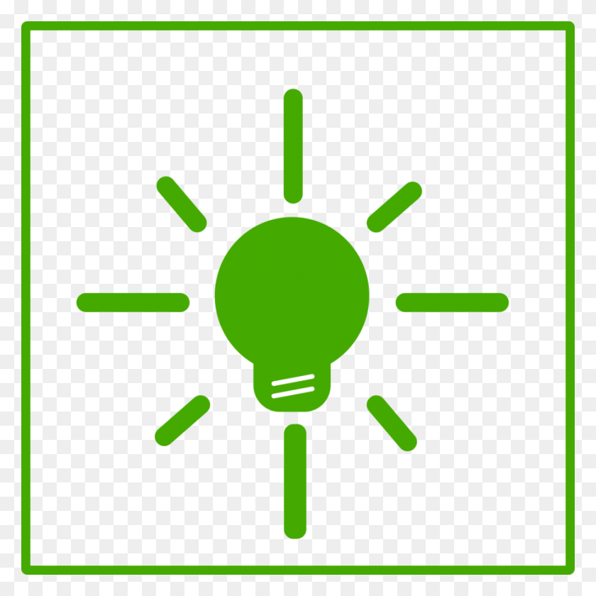 900x900 Download Green Light Bulb Icon Clipart Incandescent Light Bulb - Light Bulb Clipart No Background