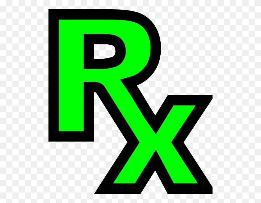 528x594 Download Green Rx Clipart Medical Prescription Pharmacist Clip Art - Prescription Clipart