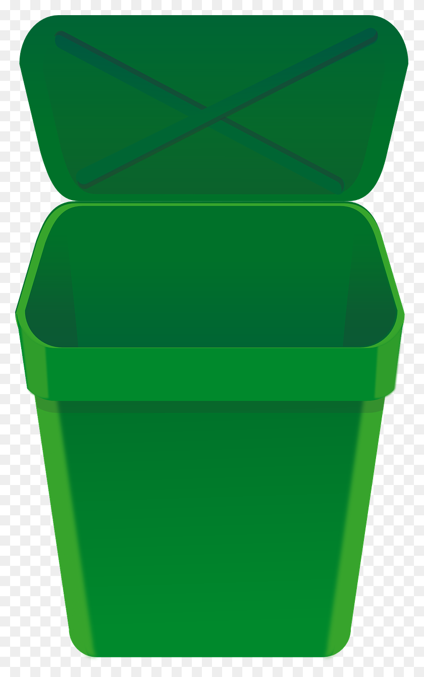 779x1280 Download Green Trash Can Clipart Rubbish Bins Waste Paper - Garbage Can Clipart