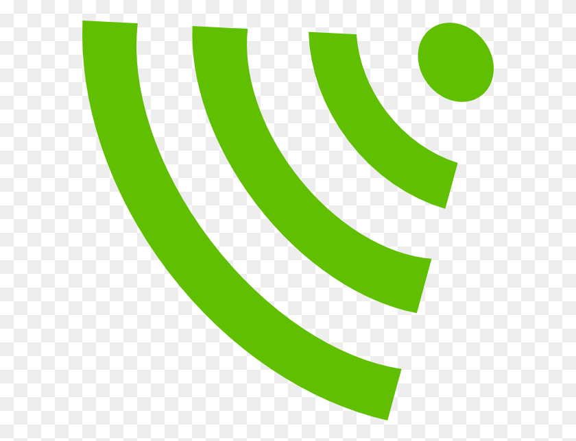 600x584 Download Green Wifi Symbol Clipart - Wifi Symbol PNG