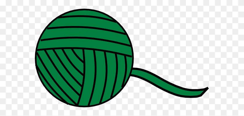 600x341 Скачать Зеленый Мяч Пряжи Клипарт - Мяч Пряжи Png