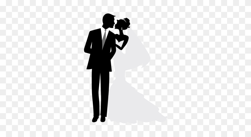 400x400 Download Groom Free Png Transparent Image And Clipart - Bride And Groom Silhouette PNG