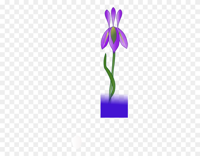 234x598 Download Growing Iris Clipart - Iris PNG