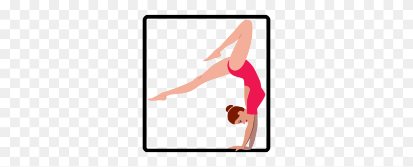 260x281 Download Gymnast Silhouette Clipart Gymnastics Clip Art - Gymnastics Girl Clipart