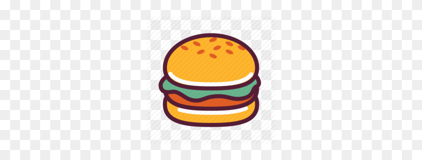 260x260 Download Hamburger Clipart Hamburger Button Clip Art Hamburger - Bun Clipart
