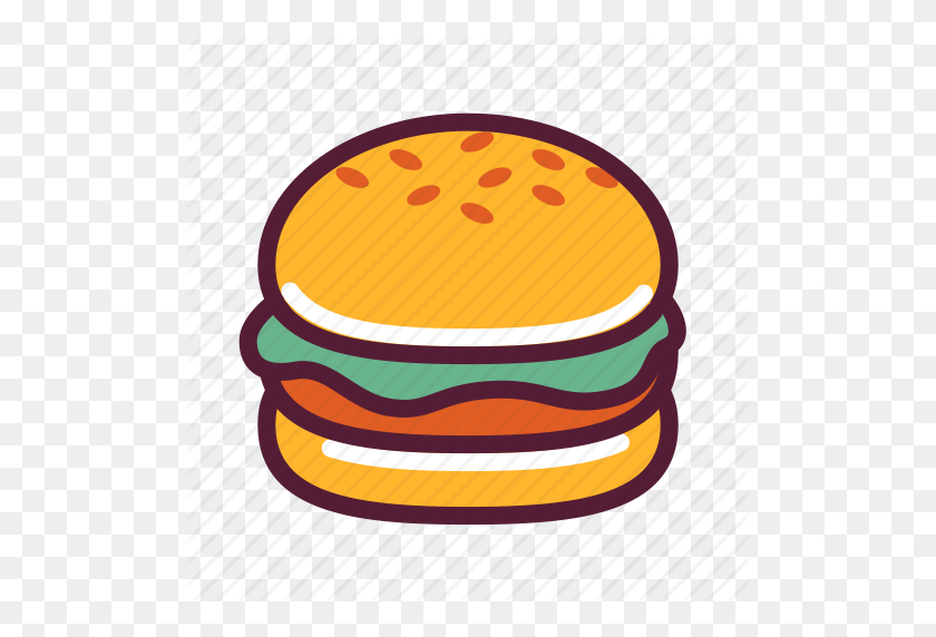 512x512 Download Hamburger Clipart Hamburger Button Clip Art Hamburger - Cheeseburger Clipart