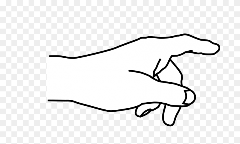 900x513 Download Hand - Hand Pointing PNG
