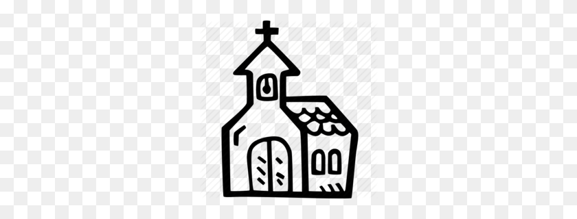 260x260 Download Hand Drawn Church Icon Clipart Christian Church Clip Art - Crucifix Clipart