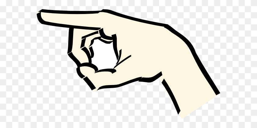 600x360 Скачать Hand Pointing Clipart - Hand Pointing Png
