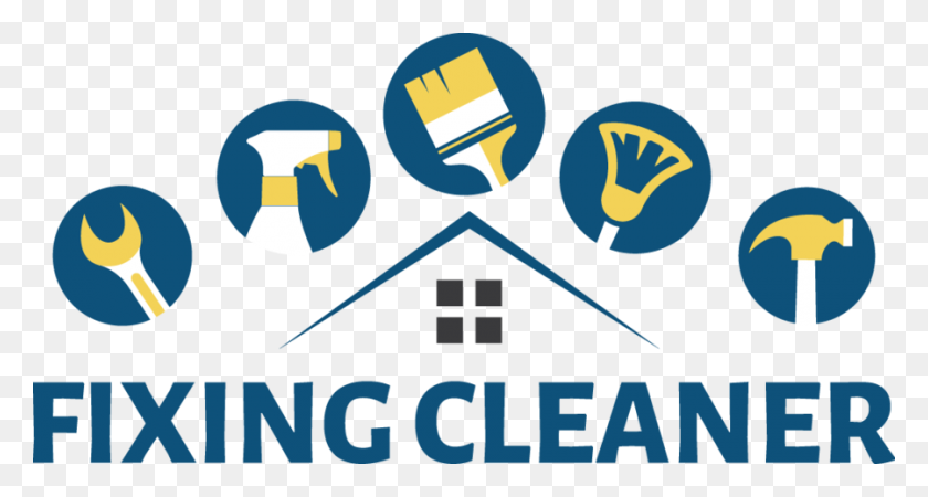 900x450 Download Handyman Cleaning Logo Clipart Logo Commercial Cleaning - Cleaning PNG