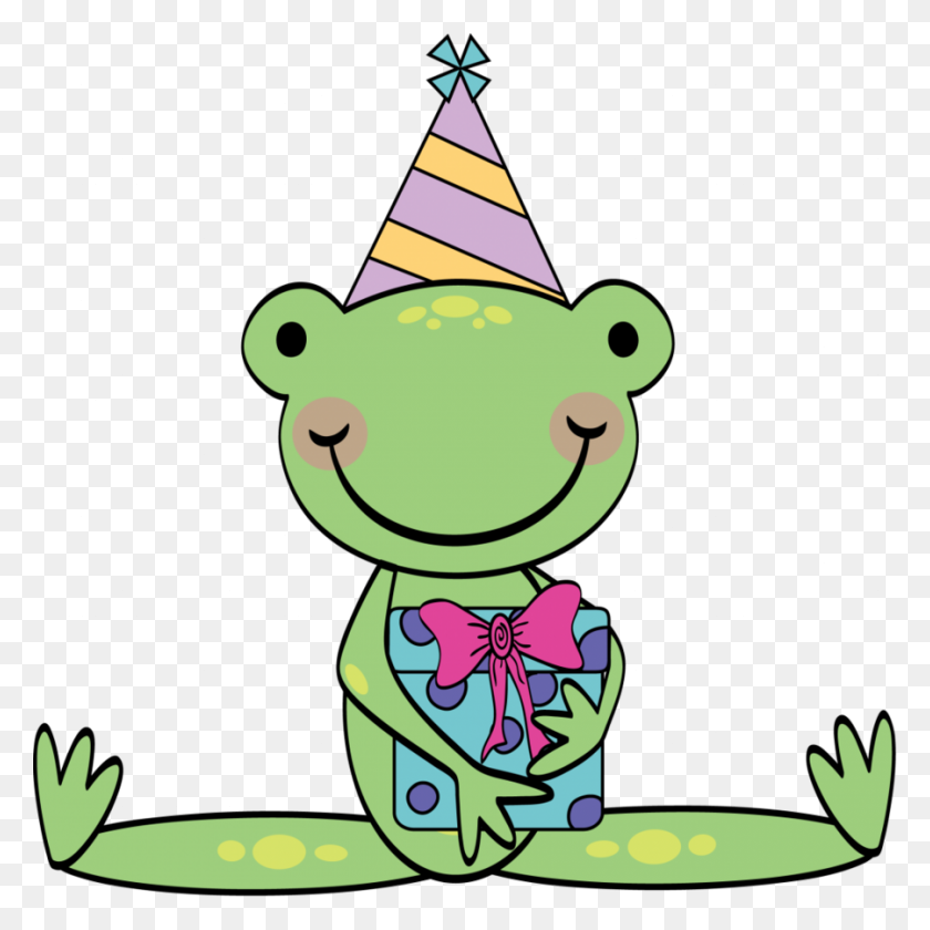 900x900 Download Happy Birthday Frog Png Clipart Frog Birthday Clip Art - Birthday Crown Clipart
