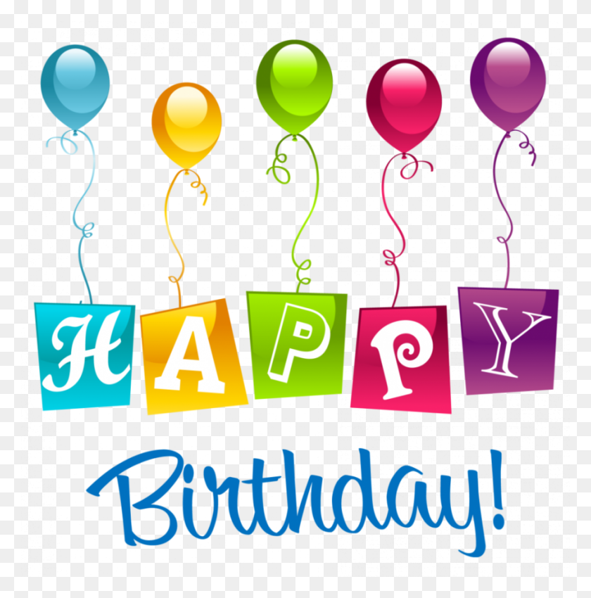 900x912 С Днем Рождения Png Клипарт Воздушный Шар День Рождения Картинки - Воздушный Шар Животное Клипарт