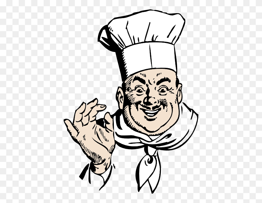 432x592 Download Happy Chef Clipart - Chef PNG