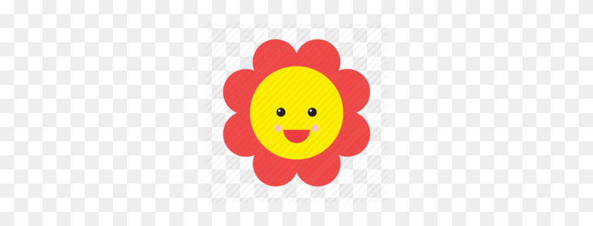260x260 Download Happy Flower Emoji Png Clipart Smiley Computer Icons Clip Art - Smiley Emoji PNG