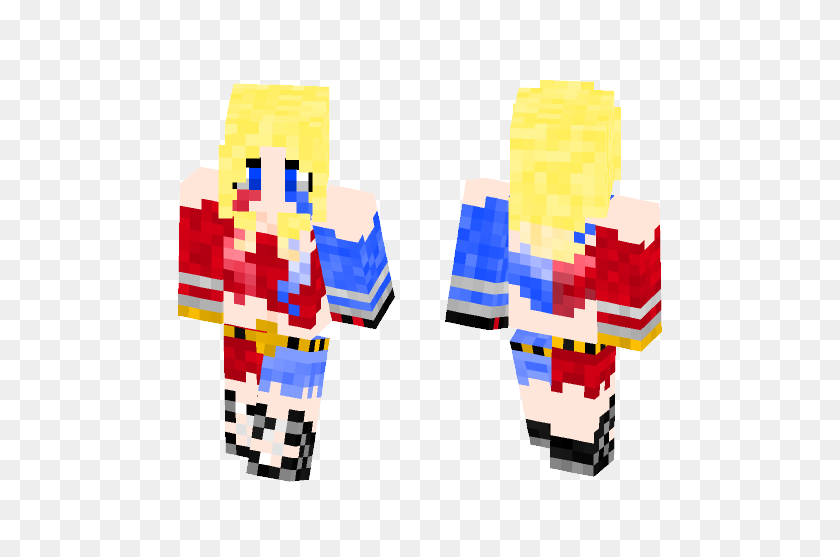 584x497 Download Harley Quinn Suicide Squad Minecraft Skin For Free - Suicide Squad PNG