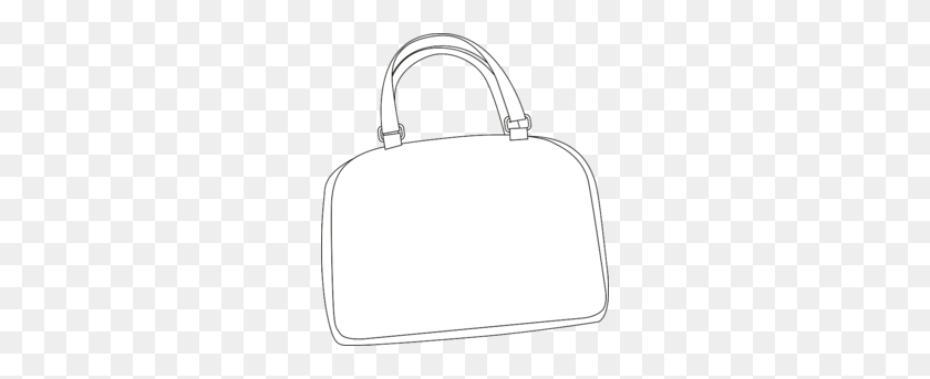 260x283 Download Hd Purse Clipart Handbag Clip Art Bag, White, Black - Tote Bag Clipart