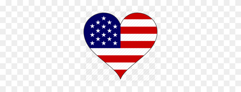 260x260 Download Heart And Us Flag Clipart Flag Of The United States Texas - Texas Flag PNG