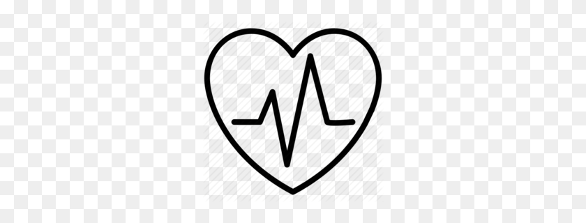 260x260 Download Heart Ekg Graphic Clipart Electrocardiography Heart Clip Art - Hear Clipart
