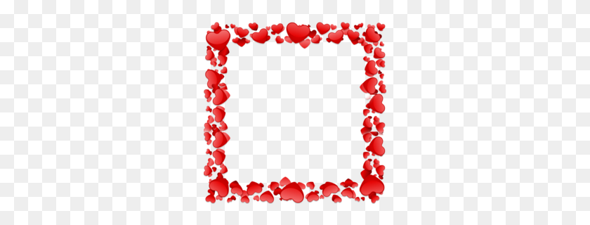 260x260 Download Heart Frame Png Clipart Borders And Frames Heart Clip Art - Heart Divider Clipart