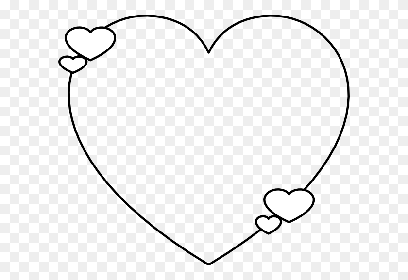 600x517 Download Heart Shape Outline Clipart Shape Heart Clip Art - Heart Shape Clipart