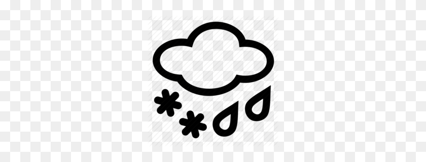 260x260 Download Heavy Snow Icon Clipart Rain And Snow Mixed Clip Art - Snow Clipart