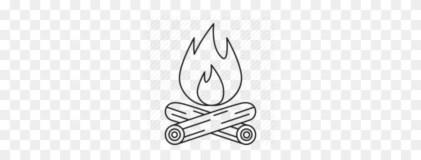260x260 Скачать Hogueras Para Colorear Clipart Bonfire Drawing Clip Art - Campfire Clipart