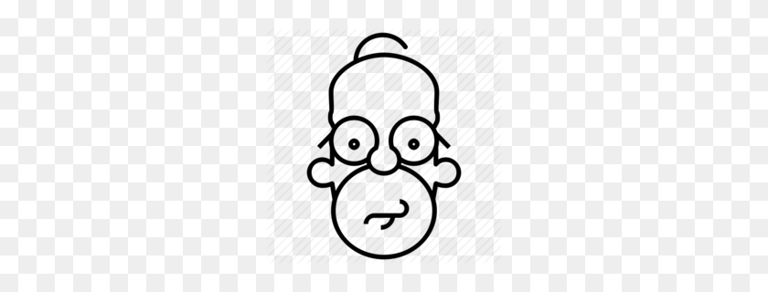 260x260 Download Homer Simpson Outline Clipart Homer Simpson Bart Simpson - Bart Simpson PNG