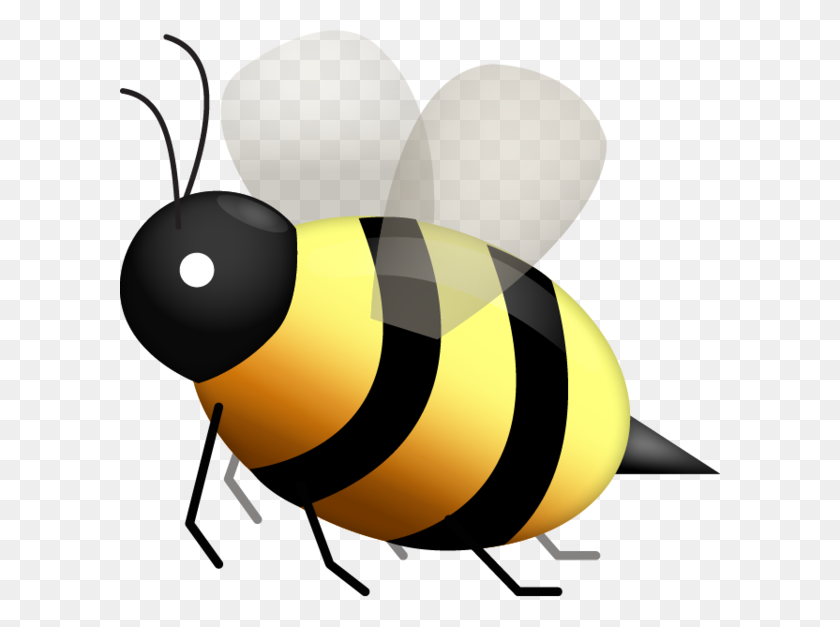 600x567 Download Honeybee Emoji Image In Png Emoji Island - Bumble Bee PNG